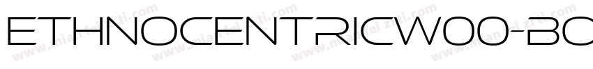 EthnocentricW00-Bold Regular字体转换